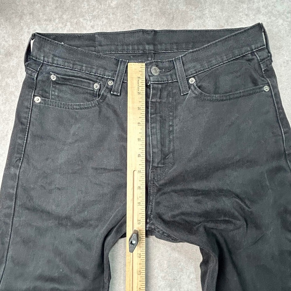 Levis 510 Skinny Jeans Mens 31x30 Black Denim Washed Stretch Slim Fit Pants - Picture 5 of 9